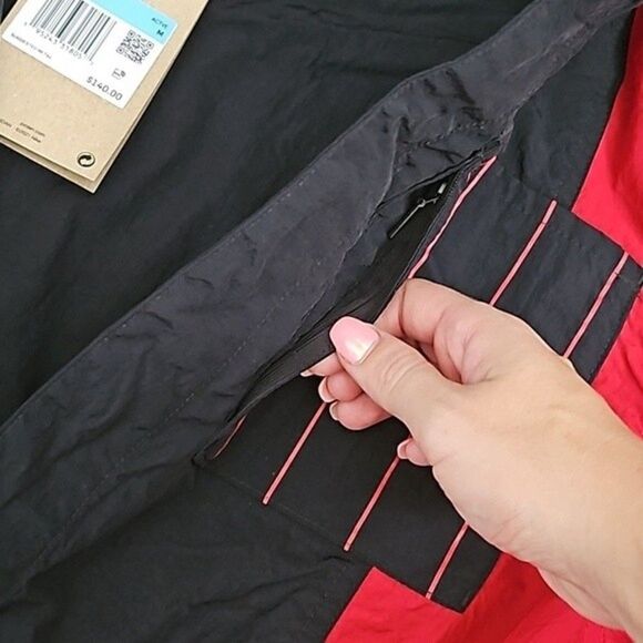 Jordan Jumpsuit Windbreaker Size Medium Red Black Full Bodysuit move to zero - Picture 8 of 11